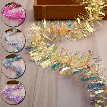 1 buc Panglică Ghirlanda Ornamente de Fundal Decor Celofan Color Bar Topuri Ghirlanda Panglică Arta de Artizanat lucrate Manual Consumabile Partid