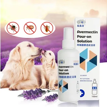 100ML de Companie Flea & Tick Spray pentru Caini Pisici Proaspăt Parfum Natural pentru animale de Companie Îngrijire Spray de Actualitate