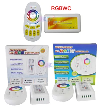 2.4 G RGBW cu Ecran Tactil de la Distanță LED RGB Controller-DC 12V 24V RGBWC Lumini de Banda intrerupator Pentru 5050 RGB/RGBW/RGB+CCT Benzi cu LED-uri