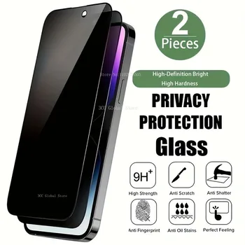 2 buc de Confidențialitate Ecran Protector Pentru IPhone 11 12 Pro Max 13 14 Pro Mini Sticla Temperata Pentru IPhone 15 Pro Max 7 8 14Plus XR XS Max