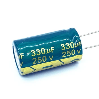 2 buc/lot de înaltă frecvență joasă impedanță 250v 330UF aluminiu electrolitic condensator dimensiune 18*30 de 330UF 20%