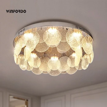 2023 Nou de Lux Candelabru de Iluminat Pentru Living Lampă de Cristal Postmodern Lampă de Tavan Winfordo WF-XD001
