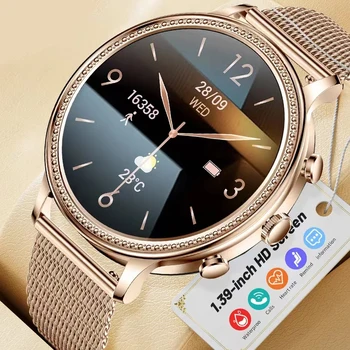 2024 NOU de Lux Femei Ceas Inteligent Bluetooth Conexiune de Apel Telefon Doamnelor de Sănătate de Monitorizare a ritmului Cardiac Sport în aer liber Smartwatch