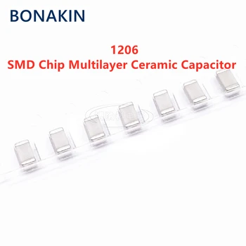 20BUC 1206 1.2 NF 1200PF 122J ±5% 50V 100V 250V NPO C0G SMD Chip Condensator Ceramic Multistrat