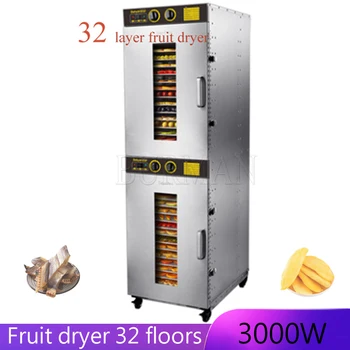 32 Tăvi Din Oțel Inoxidabil Tăvi Uscător De Fructe Uscate Mașină Comerciale Alimentare Dehydrator