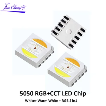 5050 RGB+CCT Chip de LED-uri 5050 RGBW WW LED margele 5050 SMD Margele Alb+ Alb Cald + RGB 5 in 1 Cip light-emitting diode