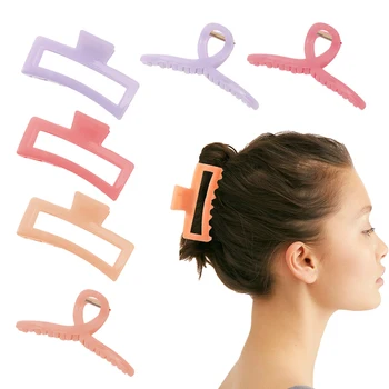 Agrafe de par pentru Păr Gros Mari Agrafe de Par Dreptunghi de Păr Gheare Clipuri Gheara Clipuri pentru Femei Mari Păr Maxilarului Clipuri de Păr Coliere