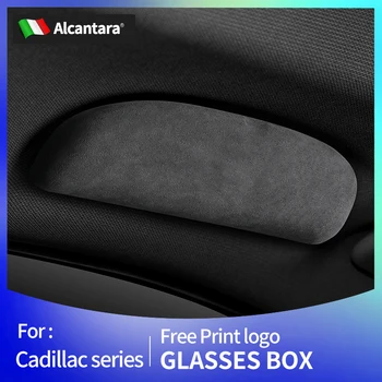 Alcantara piele de Căprioară Masina Ochelari Cazul Cutie de Depozitare Suport pentru ochelari de Soare Pentru Cadillac XT4 XT5 CT4 Accesorii de Interior