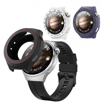 Curea Silicon Curea Moale Rama Cadru Inel Caz Înveliș Protector Pentru Huawei Watch 4 Pro Bara De Protecție Watch4 Band Bratara
