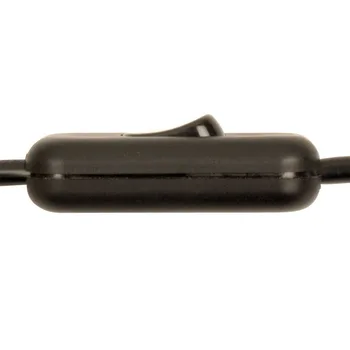 De înaltă Calitate, Practice, În Conformitate Switch Comutator Basculant cablu Cablu de Plastic 250V Tabelul Partea Lampă Lampă de Noptieră Comutator Alb