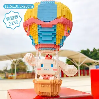 Luna balon Unicorn biciclete SANRIO Cinnamoroll Skateboard Lego construi blocuri Asambla Figura Anime Decorare jucării colecta cadou