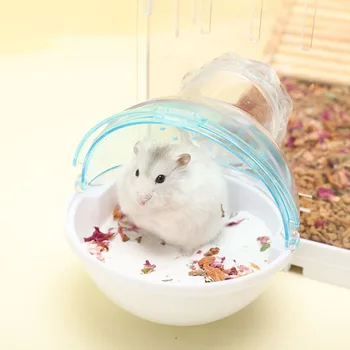 Materiale Plastice Respirabil Cadă Consumabile Pentru Animale De Companie Saună Hamster Toaletă, Baie De Nisip Hamster Villa