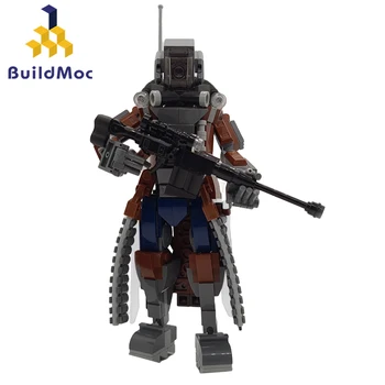 MOC Mecha Sniper Robot Războinic de Blocuri Set Pentru Wasteland The Guardian Watchmen Mech Soldat Caramida Copii Jucărie Cadou de Crăciun