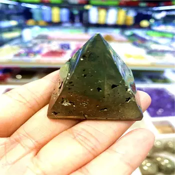 Naturale Pirită Formă De Piramidă Prime Pirite Și Minerale Nugget Cristale De Energie Specimen Decor