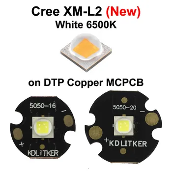 Noi Cree XM-L2 U4 1A Alb 6500K SMD 5050 LED Emitator pe KDLitker DTP Cupru MCPCB Lanterna DIY Șirag de mărgele de Lumină