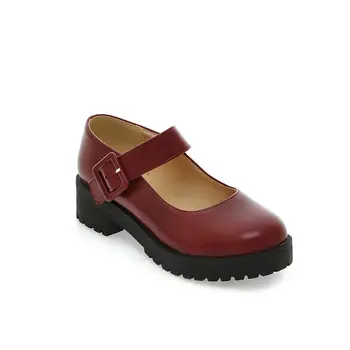 Pantofi de vara pentru Femei Oxfords Femei Tocuri Joase Femeie Încălțăminte Superficial Gura Toamna Casual Sneaker Rotund Toe 2023 Retro din Piele N
