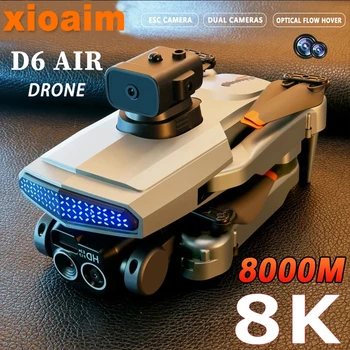 Pentru xiaomi D6 Drone 8K Profesionale de Înaltă Definiție Camera Dublă Cinci Fețe de Evitare a obstacolelor Fluxul de Lumină ESC Quadcopter Jucărie