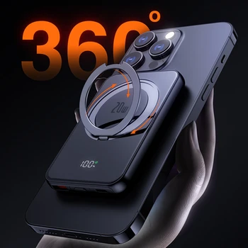 Power Bank 5000mAh Magnetic PD22.5W Wireless Încărcător Rapid cu Macsafe Extermal Bateriei Auxiliare Pentru iPhone 15 14 13 12 Xiaomi
