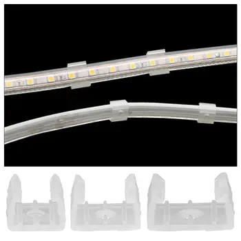 PP Benzi cu LED-uri Catarame Transparent Impermeabil Bandă de Lumină de Fixare Clip Gratuit Sudare Solderless Conector Pentru LED-uri 5730/5050/2835