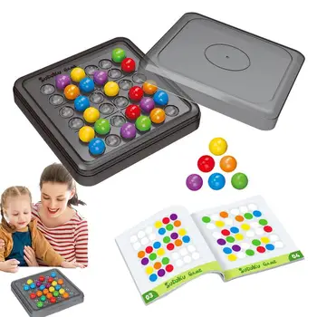 Puzzle Șirag De Mărgele Tabla De Joc De Șah, Tabla De Joc De Potrivire Jucărie Sudoku Puzzle Distractiv Curcubeu Șirag De Mărgele Montessori Jocuri De Potrivire Pentru Copii Și