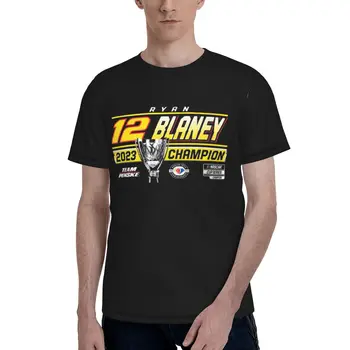 Ryan Blaney Campion Bărbați Print Scurt Maneca Tee Crewneck T-Shirt