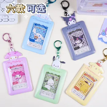 Sanrio Cazul in care Cardul Figura Anime Hello Kitty Kuromi Carte de IDENTITATE Titularilor Copii Carte de Autobuz Maneca Carte de Muncă Caz Pandantiv Fete Cadouri