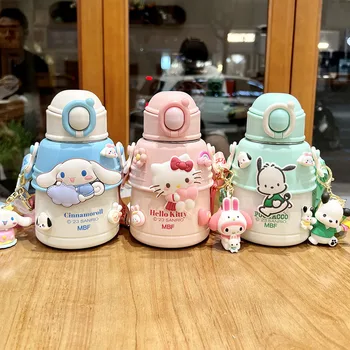 Sanrio Kawaii Cana Termos Cinnamoroll Hello Kitty Desene Animate Portabil Copii Pipeta Fierbător Burtă Mare Cupa Fete Cadouri De Craciun