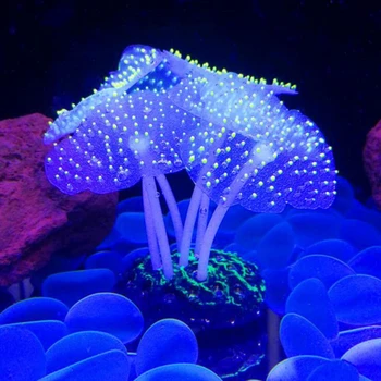 Silicon Luminoase Artificiale Rezervor De Pește Acvariu Anemona De Mare De Plante De Ornament Decor Acvariu Acvariu Accesorii Decor
