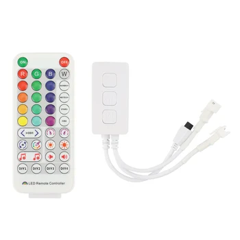 SP511E WiFi Muzica Controler cu LED-uri pentru WS2812B WS2811 Adresabile Pixel RGB LED Strip Dublă de Ieșire Alexa APP Voce de Control
