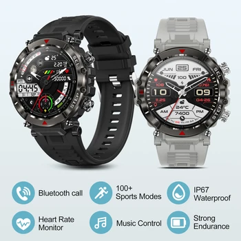 Sport în aer liber, Ceas Inteligent Pentru Bărbați Bluetooth Voice Call Impermeabil de Fitness Smartwatch Viata Lunga a Bateriei Ceasuri Pentru Android IOS