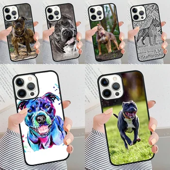 Staffordshire Bull Terrier de îndemânatică. Câine telefon caz Pentru iPhone 11 12 13 14 15 Pro Max Acoperă Pentru Apple XS Max XR 7 8 Plus SE2020