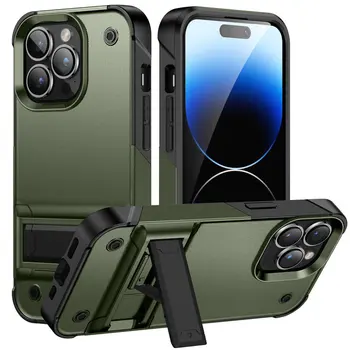 Telefon de lux Titularul Armura Plin Caz de Protecție Pentru iPhone 14 12 13 11 Pro Max Convenabil Invizibil Suport Cover Pentru iPhone 14