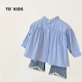 Tricouri fete 2023 Noi mânecă Lungă Fete pentru Copii Cămăși pentru Primăvară și de Toamnă de Moda Haine fetite Tricouri