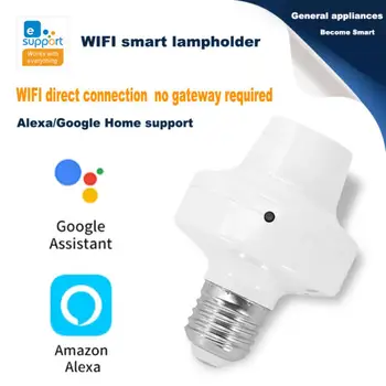 Tuya WiFi E27 Lampă Titular de Bază LED-uri Bec Adaptor de Viață Inteligentă App Remote Control Vocal Lucra Cu Alexa de Start Google Alice
