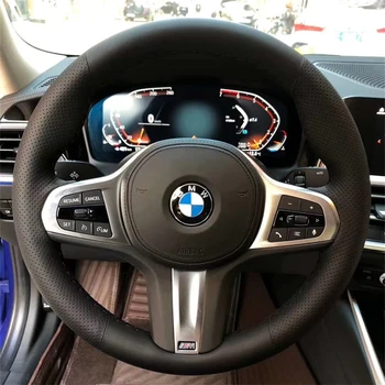 Volan masina se Acoperă cu o Panglica din Piele Pentru BMW G30 525i 530i 530d M550d M550i G02 X4 2018 F90 M5 G01 X3 M40i Accesorii